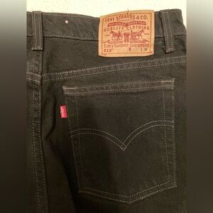 New.  Levi's 512 Slim Fit Women’s Dark Black Jeans